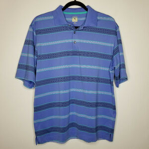 Lone Cypress By Pebble Beach Stripe Golf Polo